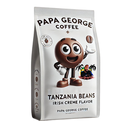 Irish Creme Coffee - Tanzania Mbozi Lukululu Peaberry Whole Beans - 12 oz